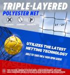 Portable 22FT Pickleball Net with Wheels and Accessories