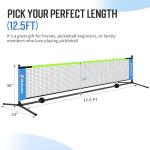 Mini Pickleball Net Set with Balls and Bag