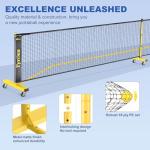 Portable Pickleball Net Set with Paddles & Balls