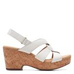 Clarks Women's Giselle Wedge Sandals - White