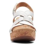 Clarks Women's Giselle Wedge Sandals - White