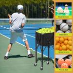 Coolcapis Waterproof Pickleball Ball Hopper & Carry Bag
