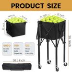Coolcapis Waterproof Pickleball Ball Hopper & Carry Bag