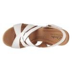 Clarks Women's Giselle Wedge Sandals - White