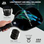 AOBORTY 4-Pack Pickleball Paddle Set with Balls