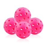 Fizzazzle Outdoor Pickleball Balls - 4-Pack Pink
