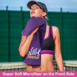 VitalCozy Funny Embroidered Pickleball Towels Set