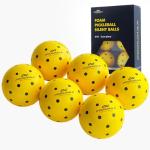 PodiuMax Indoor Quiet Foam Pickleballs - 6 Pack