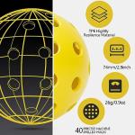 Navona 40-Pack Premium Outdoor Pickleball Balls