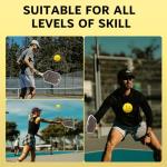 CYCLOTRON 6-Pack Premium Pickleball Balls - Yellow