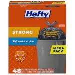 Hefty Strong Black Trash Bags, 33 Gallon, 48 Count
