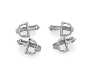 Equestrian Metal Napkin Rings Set of 4