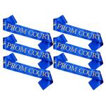 Blue and Gold Glitter Pickleball Court Sashes Set