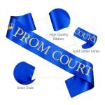 Blue and Gold Glitter Pickleball Court Sashes Set