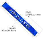Blue and Gold Glitter Pickleball Court Sashes Set