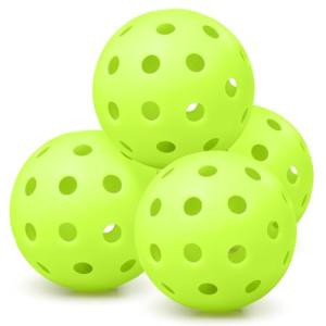 FOBAKY Durable High Bounce Pickleball Balls - 4 Pack