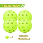FOBAKY Durable High Bounce Pickleball Balls - 4 Pack