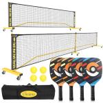 Choiana Portable Pickleball Net Set with Paddles