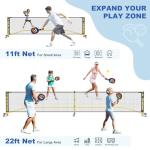 Choiana Portable Pickleball Net Set with Paddles