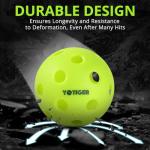 YOTIGER Indoor High Bounce Pickleball Balls - 12 Pack