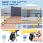 Choiana Portable Pickleball Net Set with Paddles