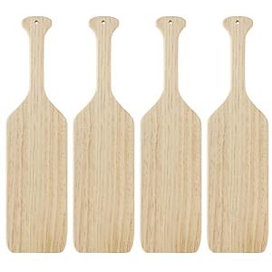 15" Unfinished Wooden Pickleball Paddles - 4 Pack