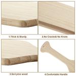 15" Unfinished Wooden Pickleball Paddles - 4 Pack