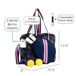 Brooklyn Queen Pickleball Bag - Navy Camo & Pink