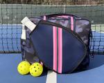 Brooklyn Queen Pickleball Bag - Navy Camo & Pink