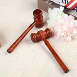 Red Wooden Judge Gavels - 2 Pack