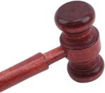 Red Wooden Judge Gavels - 2 Pack