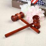 Red Wooden Judge Gavels - 2 Pack