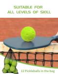Tarutaru 12 Pack Silent Foam Pickleball Balls