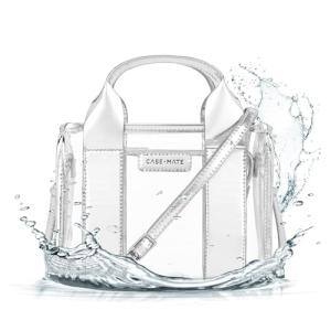 Silver Chrome Mini Tote Bag for Women