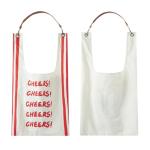 Toby Black Cheers Tote Bag with Detachable Strap