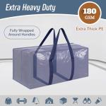 Heavy Duty Moving Bags - 6 Pack, Dark Blue