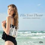 Silver Chrome Mini Tote Bag for Women