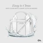 Silver Chrome Mini Tote Bag for Women