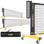 Portable 2-in-1 Pickleball Net with Wheels