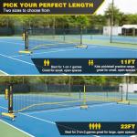 Portable 2-in-1 Pickleball Net with Wheels