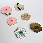 Flower Shape Magnetic Golf Ball Markers Set