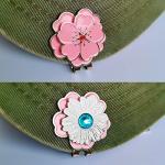 Flower Shape Magnetic Golf Ball Markers Set