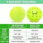 GoSports GS 40 Q-Foam Pickleballs - 3 Pack