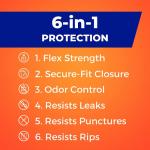 Hefty 13 Gallon Citrus Twist Trash Bags, 80 Count