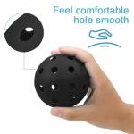 Spunspon 6 Pack Outdoor Pickleball Balls - Black