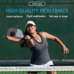 Spunspon 6 Pack Outdoor Pickleball Balls - Black