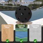 Spunspon 6 Pack Outdoor Pickleball Balls - Black