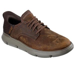 Skechers Men's Slip-On Moccasins in Brown