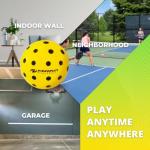 P PIKKOFUN Foam Pickleball Balls for Quiet Practice