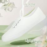 Women's Lightweight White Lace-Up Pickleball Sneakers